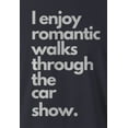 thumbnail image 2 of 9 Crowns Tees Men's "Romantic Long Walks Car Shows" T-shirt (Unisex Navy, Small), 2 of 3