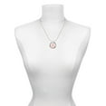 thumbnail image 3 of Delight Jewelry Acrylic Small Paw Light Pink Silvertone Grandmother Ring Charm Necklace, 18", 3 of 4