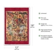 thumbnail image 2 of Kubera King of Horses - God of Wealth - Tantric Buddhist Deity - Vintage Tibetan Thangka Buddhist Painting - Tibet, 13th Century - Master Art Print (Unframed) 12in x 18in, 2 of 4