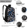 thumbnail image 5 of HUIACONG Cow Print School Backpack for Middle School Girls Large Capacity Breathable Adjustable Straps for Kids 6‑18 Back to School Daily Use, 5 of 6