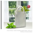 thumbnail image 5 of Handbag Vase Shopping Purse Flower Plant Decor White Ceramic Tote Unique Small Table Office, 5 of 6