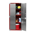 thumbnail image 5 of Seville Classics UltraHD® Steel Body Lockable Storage Cabinet Organizer Locker Shelving Unit, Red, 30" W x 18" D x 72" H, 5 of 8