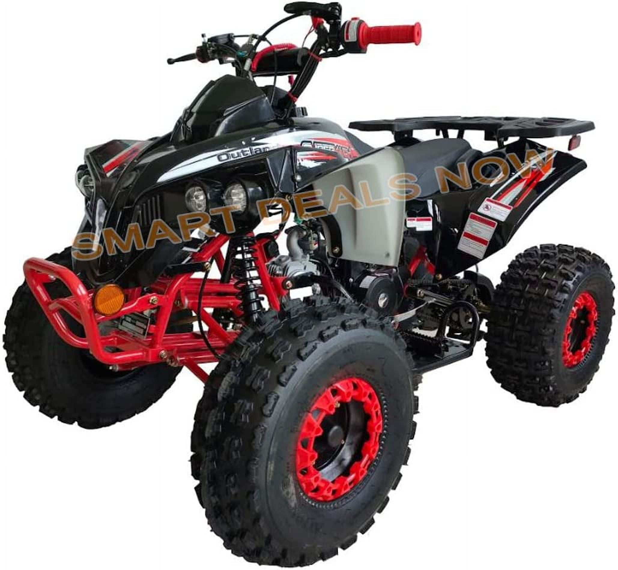 125cc Gas Powered Youth ATV Quad with LED Lights, Big Rugged 125cc Gas Powered Youth ATV Quad with LED Lights, Big Rugged