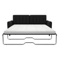 Novogratz Brittany Sleeper Sofa with Memory Foam Mattress, Queen, Dark