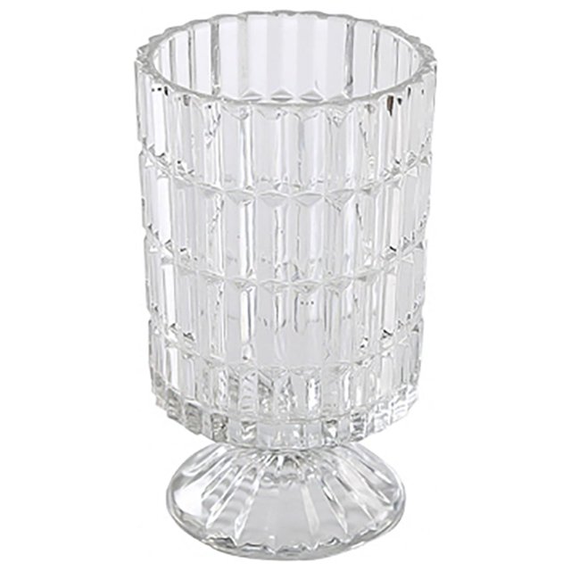 Tira vertical Jarrón de cristal de estilo retro nórdico, jarrón de arreglo de flores hidropónicas de patas altas, modelo de jarrón, decoración de habitación