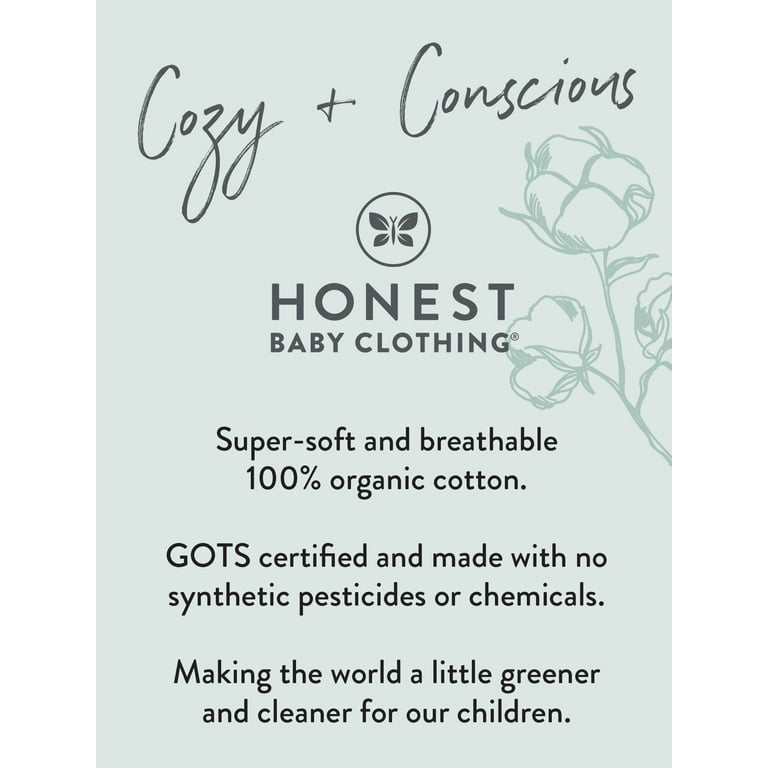 Honest Baby Clothing Baby Boy or Girl Gender Neutral Organic Cotton Take Me  Home Set, 2 Piece (Preemie-9 Months) 