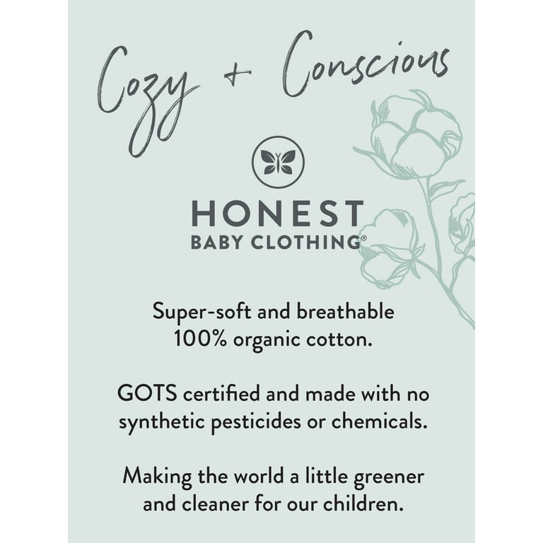 Honest Baby Clothing Ten Pack Organic Cotton Baby Terry Washcloths