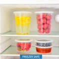 thumbnail image 2 of TashiBox [8 onzas, 16 onzas, 32 onzas, 48 juegos, 16 juegos de recipientes de almacenamiento de alimentos de plástico de cada tamaño con tapas herméticas, sin BPA, apt, 2 of 6