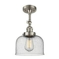 thumbnail image 2 of Innovations 1-LT LED Large Bell 8" Semi-Flush Mount - Antique Brass - 201F-AB-G73-LED, 2 of 5