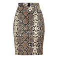 thumbnail image 3 of Falda lápiz de cintura alta con estampado de serpiente sexy a la moda para mujer kaili Sencillez, 3 of 3