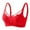 Red, variant on Women Plus Size Bra,Wireless Bra For Women Paper Cup Side Control Comfortable Adjustable Bras