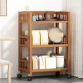 thumbnail image 3 of Estante de almacenamiento extraíble, estantes para verduras de cocina, muebles portátiles, carrito de mano, organizador de aperitivos, gabinete, olla caliente, estante multifuncional, 3 of 4