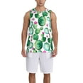 thumbnail image 4 of Easygdp Cactus Plants Men's Mesh Basketball Jersey Quick Drying Sleeveless Shirts Fitted Muscle Tank Tops Sport Round Neck T-Shirt - Small, 4 of 9