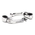 thumbnail image 4 of Krator Universal 5" Long Angled Adjustable Highway Foot Peg Mounting Kit Compatible with Harley Davidson VRSCR Street Rod 2006-2007, 1 Pair, Chrome, 4 of 6