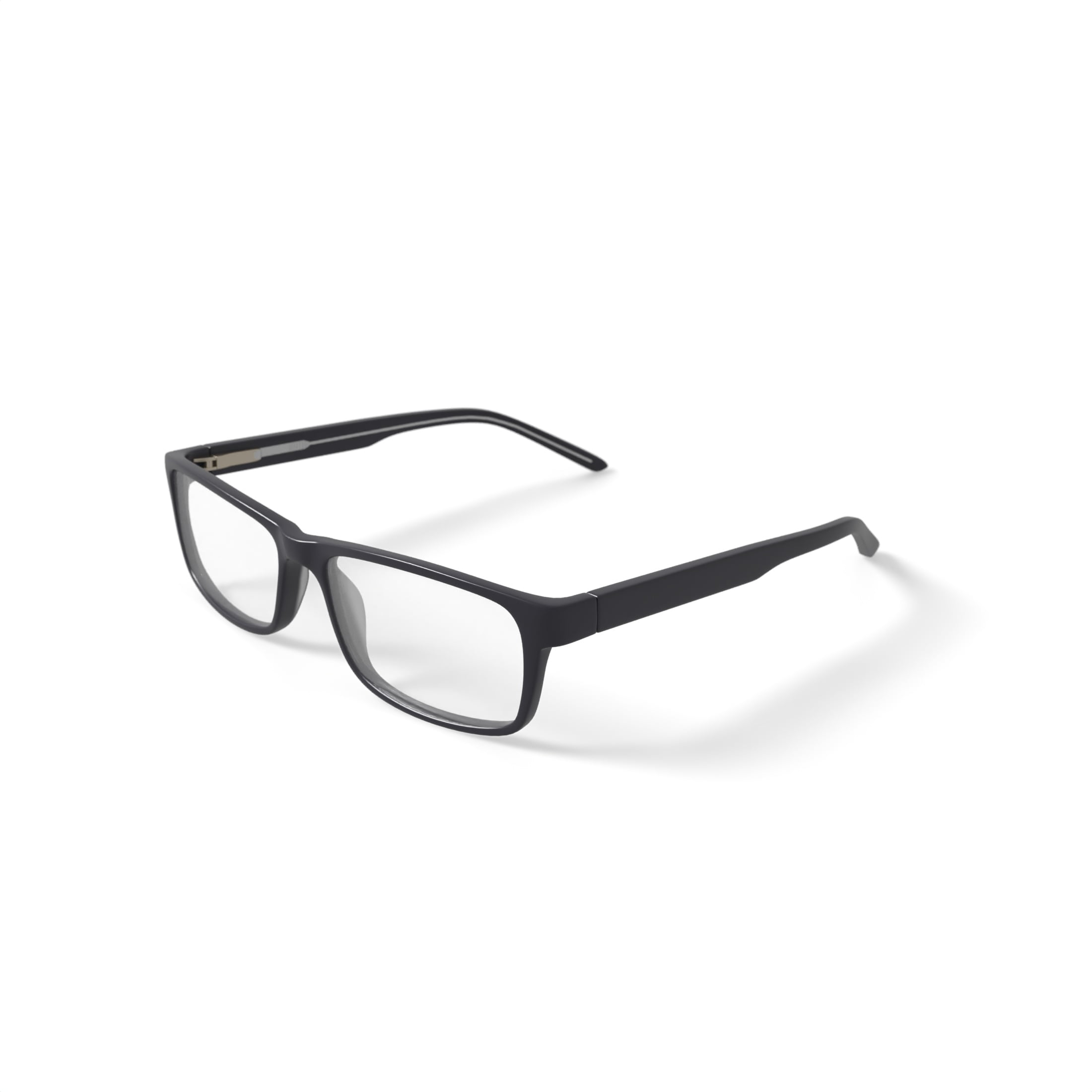 Wrangler Men's W151 Rectangular Prescription Eyeglasses with Case, Black