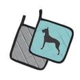 thumbnail image 2 of Carolines Treasures BB3775PTHD Great Dane Checkerboard Blue Pair of Pot Holders , 7.5HX7.5W, multicolor, 2 of 3
