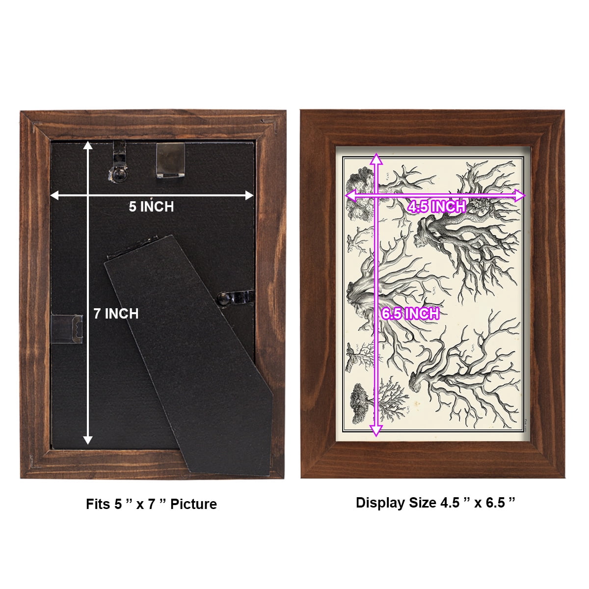 Aegean Collection III -Framed Print w/glass-Chestnut