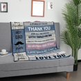 thumbnail image 4 of Gifts for Dad, Dad Throw Blanket, Dad Gift from Daughter Son,Blanket to My Dad, Father Gifts, Best Dad Gifts for Birthday, Christmas,Valentine's Day,Thanksgiving, Blue, 4 of 5