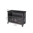thumbnail image 2 of Kitchen Island Table Movable Bar Counter Cooking Table Open Sideboard Cabinet with Drawers, 2 of 8