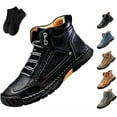 thumbnail image 1 of Bottes pour Hommes, Bottes de Randonnée en Cuir Faites à la Main pour Hommes, Chaussures Imperméables Confortables pour Hommes, 1 of 6