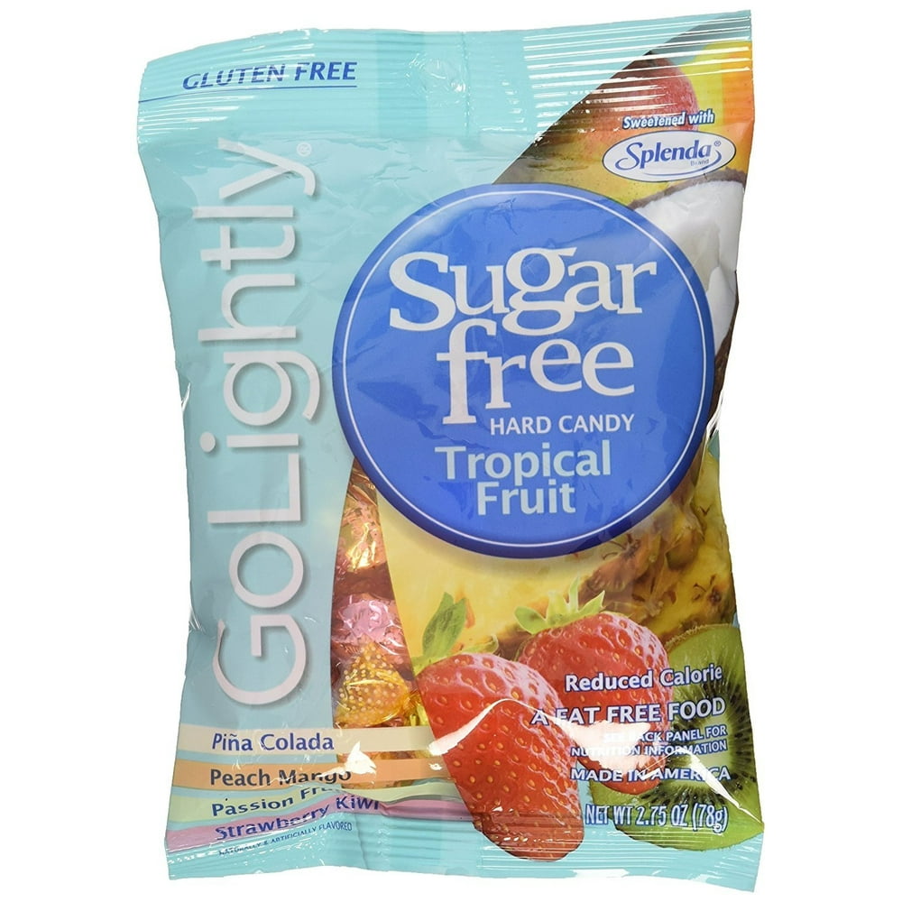 Go Lightly Sugar Free Hard Candy Tropical Fruit 2.75 Oz