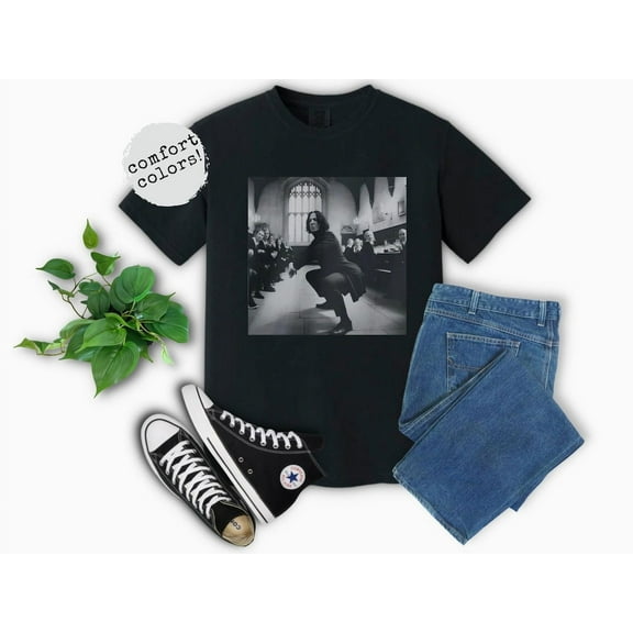 Snape Twerking in Great Hall Comfort Colors T-Shirt Harry Potter Meme Wizarding Fan Shirt Potterhead Christmas Birthday Gift Potter Book Funny 90s Vintage, Pepper Color, Size S