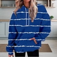 thumbnail image 2 of Bovemsi Sweatshirt for Women Oversized Hoodies Striped Plus Size Sweatshirts Long Sleeve Pullover Fall Clothes With Pocket Comfort Hoodie, 2 of 9