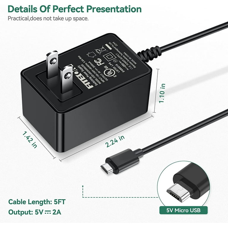 Cargador de micro cable de 6 pies para Bose SoundLink Color I II III