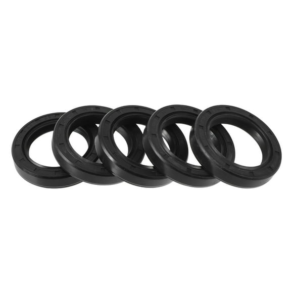Sello de aceite universal TC de doble labio con resorte de acero, sello de eje rotativo de alta presión, goma NBR negra, 5 piezas 38x55x10mm