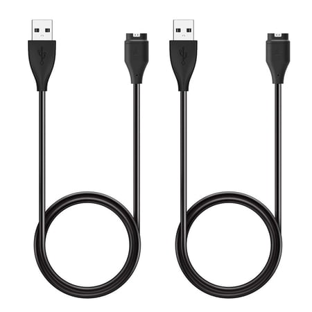 2Pack Charger Cable for Garmin Fenix 8 7 6 5 S X, Vivoactive 6 5 4 4S 3, Forerunner 965 955 945 265 245 55 45 45S, Venu2/Venu/Venu Sq 2, Instinct 2 1, Approach S40 S60 S62 S70