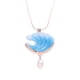 thumbnail image 1 of Collar oceánico con colgante de perla microincrustada para mujer, 1 of 6