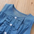 thumbnail image 4 of Gyratedream Toddler & Little Girls Sleeveless 4th of July Dress Denim Tops Splicing American Flag Skirts, 4 of 7