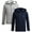 Navy/Heather Grey-2pk, variant on Lee Boys' Zip Up Hoodie - 3 Pack Soft Hooded Sweatshirt for Boys - Cozy Plain Hoodies (Sizes: S-XL)