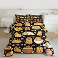 thumbnail image 2 of jejeloiu Kawaii Capybara Twin Comforter Sets,Cartoon Capybara Lover Bedding Set For Boys Kids Reversible 2pcs, 2 of 8