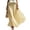 Yellow, variant on Boho Skirts for Women Summer Midi Length Loose Fit Plaid Long Flowy Elastic Waist A-Line Skirt Beach Vacation Yellow XL(XL)