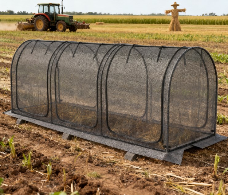 Plant Protection Tent, Crop Cage with Zippered Doors, Storage Bag and Ground Stakes