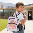 thumbnail image 4 of Jeiento Cute Capybara Preschool Toddler Backpack 13.5 Inch, Donut Outdoor Travel Bag, Shoulder Bag for Little Kids All Day Wearing, 4 of 7