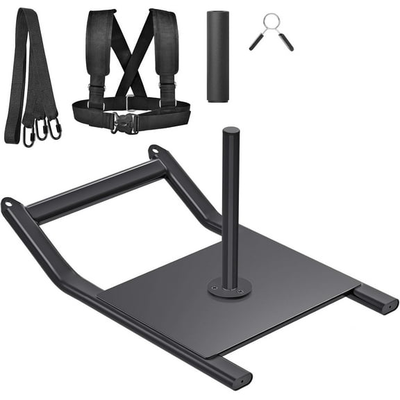Weight Sled, Workout Sled, Fitness Strength Training Sled, Speed Training Sled for Athletic Exercise, Speed Improvement, Easily Through Obstacles, Suitable for 1" & 2" Weight Plate