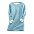 thumbnail image 3 of Fall Outfits for Women 2026 Long Sleeve Warm and cozy all through autumn and winter M Blue Fall Top, 3 of 5