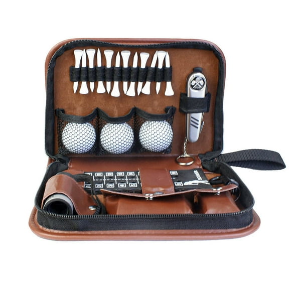 BESTSKY Gifts for Golfers Men,Luxury Leather Case Golf Ball Markers,Complete Golf Set Ball Marker