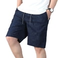 thumbnail image 2 of SGFCWSX Men Cargo Shorts Casual,Relaxed Summer Outdoor Lightweight Shorts with Pockets Dark Blue L, 2 of 5