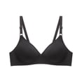 thumbnail image 2 of VONCOS Wireless Bra for Women Plus Size Black XXL, Seamless Comfort Wirefree Bralette with Lightly Padded Cups for Everyday T-Shirt & Lounge,Size 2XL, 2 of 5