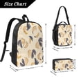 thumbnail image 2 of Banana Shaped Petals Backpack 17 Inch Set with Lunch Bag and CaseDurableTravel Bag Combo for Work Commuting Daily Use, 2 of 8