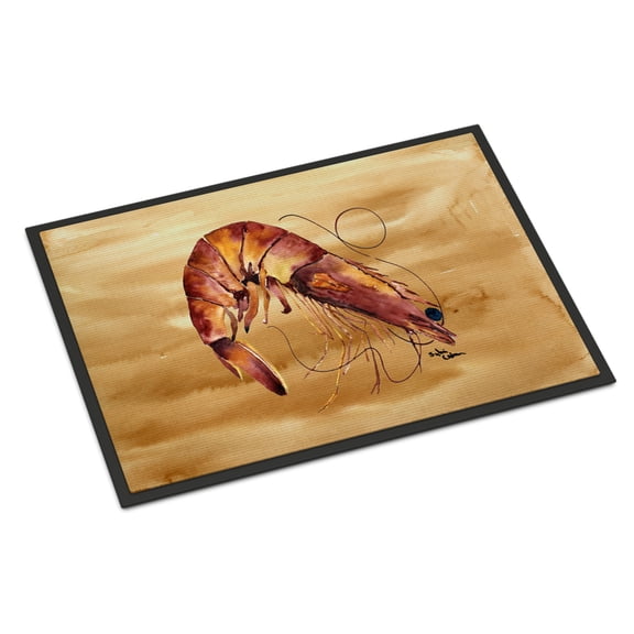 Carolines Treasures 8161-JMAT Shrimp Doormat 24x36 36"L x 24"W multicolor