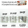 thumbnail image 4 of Supa Ant 20 Qt. Stainless Steel Water Bath Canning Pot with Canning Supplies Starter Kit - Food Grade Canning Ladle, Measuring Cups,Funnel,Tongs,Jar Lifter& Wrench,Lid Lifter,Bubble Popper,90x Labels, 4 of 7