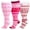 Multi-Color4, variant on Tinylemon 3 Packs Plus Size Compression Knee High Sports Socks for Women and Men Wide Calf Stockings Breathable