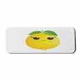 thumbnail image 1 of Lemons Computer Mouse Pad, Looking Simplistic Citrus Kawaii on Plain Background, Rectangle Non-Slip Rubber Mousepad Large, 31" x 12" Gaming Size, Lime Green Earth Yellow, by Ambesonne, 1 of 2