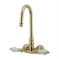 thumbnail image 3 of Elements Of Design DT0721PL Double Handle Wall Mounted Clawfoot Tub Filler - Chrome, 3 of 4