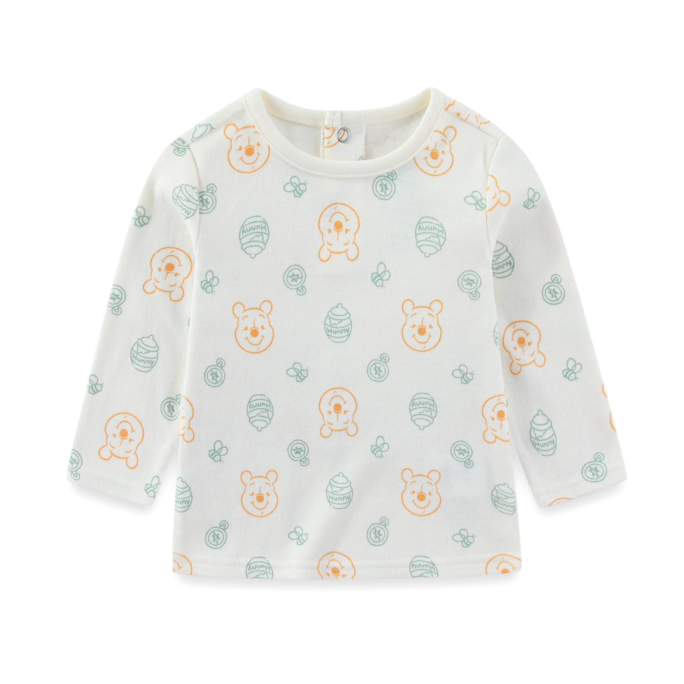 Disney Winnie the Pooh Long Sleeve Shirt and Overalls (Baby Boys), 2 Piece Set, Sizes 12M-24M