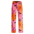 thumbnail image 4 of QWKLEAJ Halloween Pajama Pants Women Loose Fit Elastic Waist Lounge Pants Holiday Party Sleepwear Casual Home Trousers Novelty Print Long Bottoms Comfy Loungewear Festive Nightwear, 4 of 9